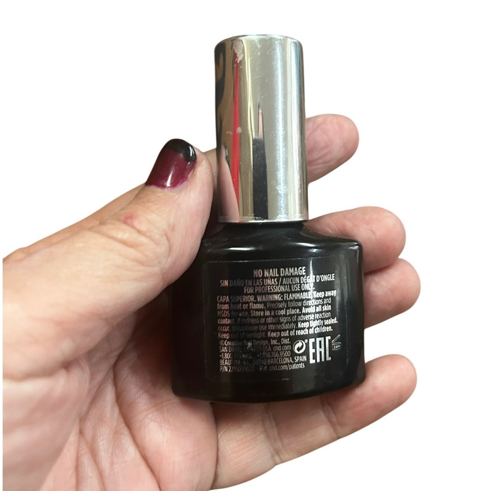 CND Shellac Luxe Gel Top Coat 12.5mL Clear High Gloss Shine Salon Manicure - Picture 2 of 8
